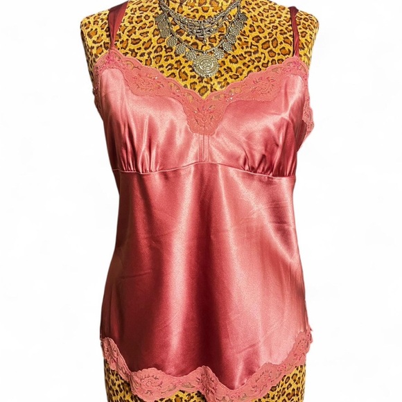 Pink Silk Tank Top - Picture 2 of 4